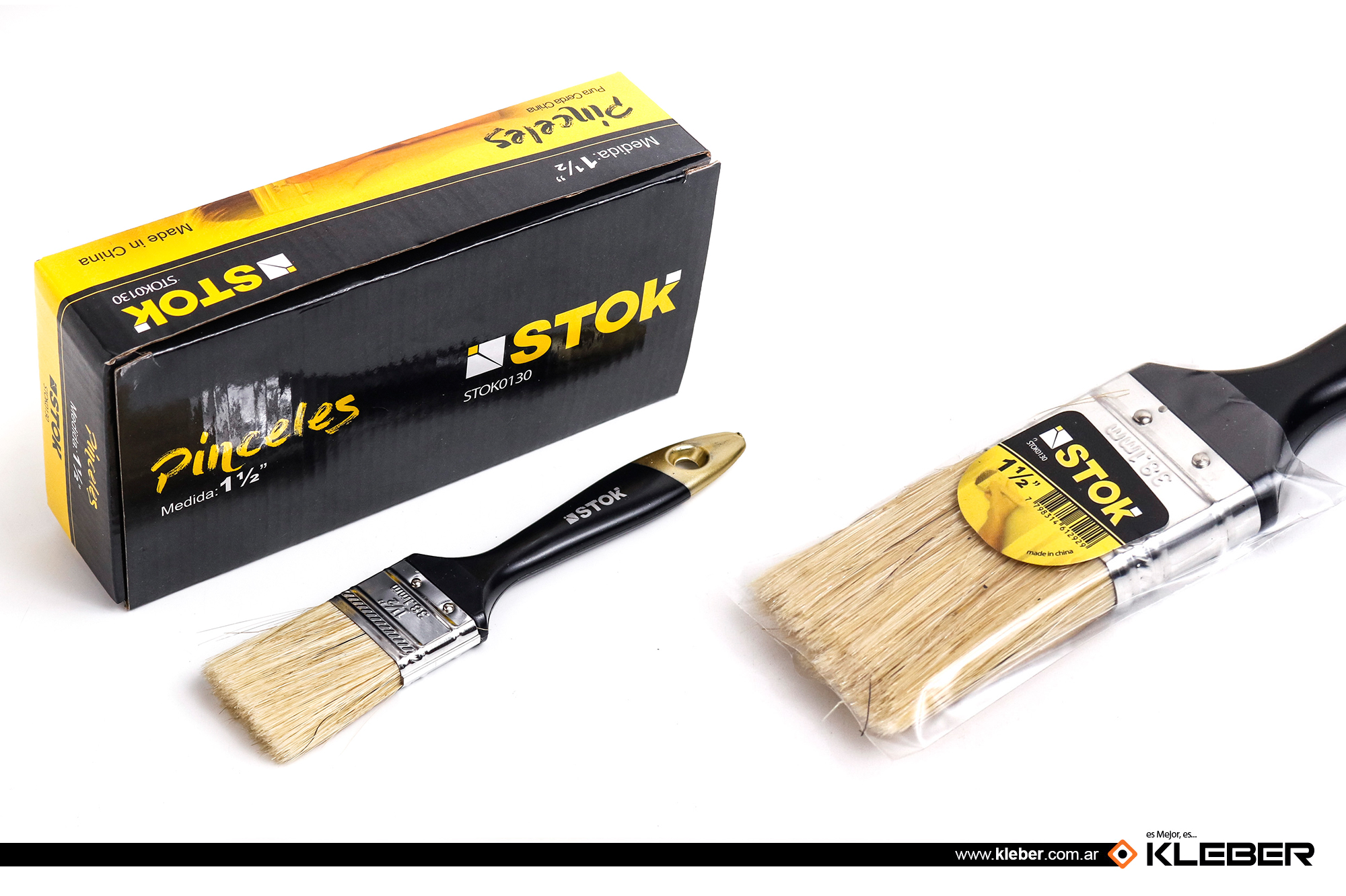 PINCEL V1 1 1/2 - CERDA BLANCA LERGA